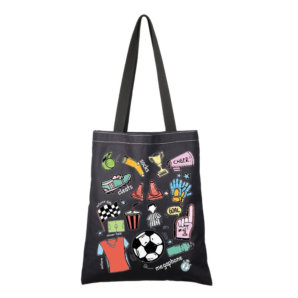 Soccer Lover Gift Soccer Field Tote Bag Soccer Mom Handbag Soccer Player Gift :